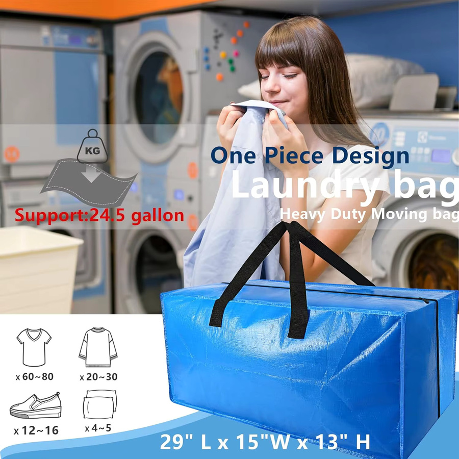 Wasserdichte Heavy-Duty Aktivitätstaschen aus Textil in Blau für Lagerung und Transport - Bild 4