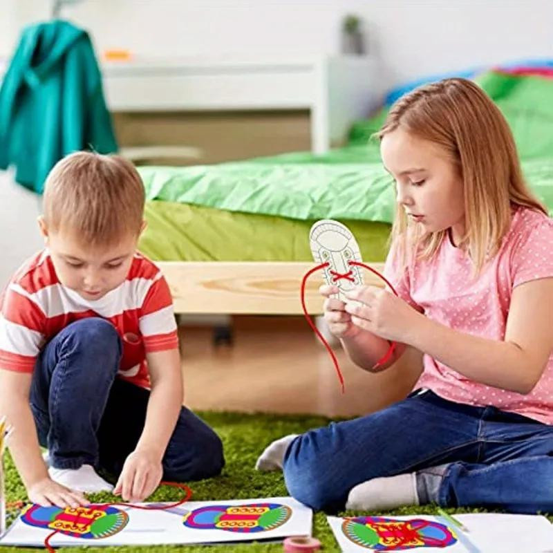 Fashnics Schnürsenkel-Einfädeln Lernspielzeug schuhförmig 0-3 Jahre - Bild 4