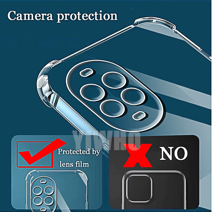 Transparente Airbag-Handyhülle für Huawei Nova 13 Pro 12 11 10 9 Pro SE 12i mit Schutzlinse und stoßfester TPU-Rückseite - Bild 3
