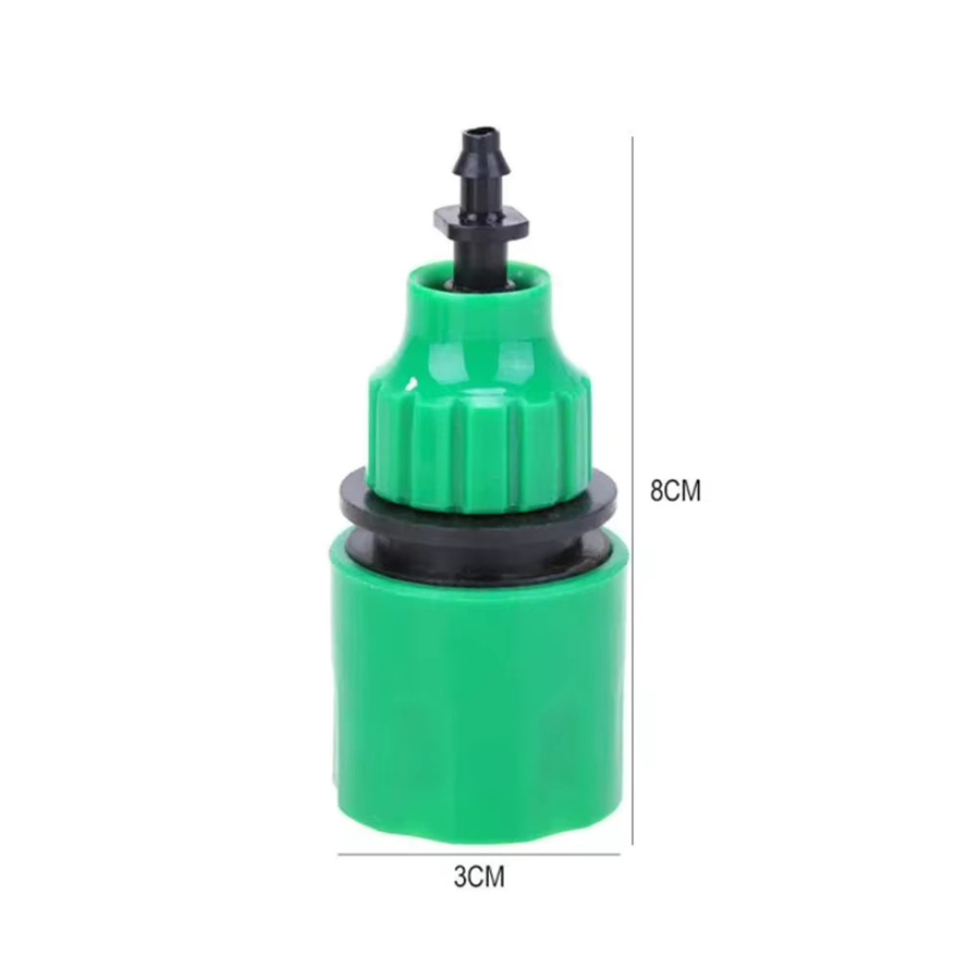 5er Set Kunststoff Garten Wasser Schlauch Schnell Anschluss Adapter für Micro Bewässerung in Grün (4/7mm und 8/11mm) - Bild 5