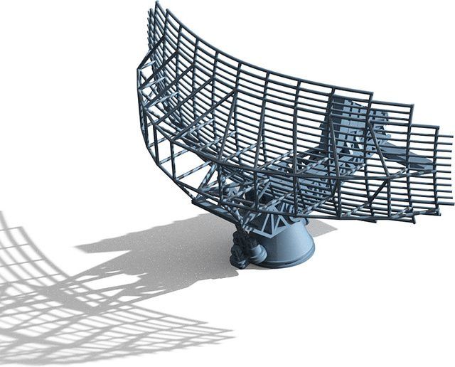 Yao's Studio US Navy Sps-49 Air Search Radar Antenne, Modell Upgrade Teile - Bild 1