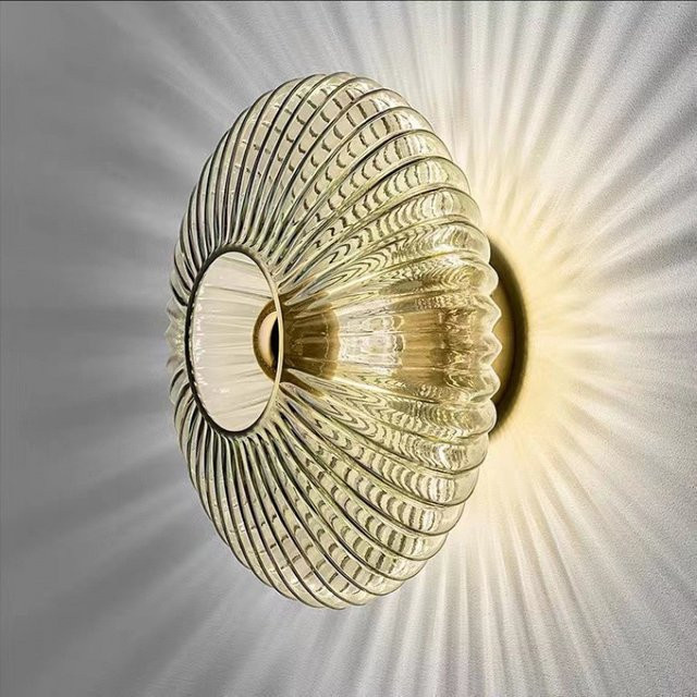 Nordic LED Glas Wandleuchte von CETANT in Transparent für Wohnzimmer, Schlafzimmer, Hotel und Korridor - Bild 1
