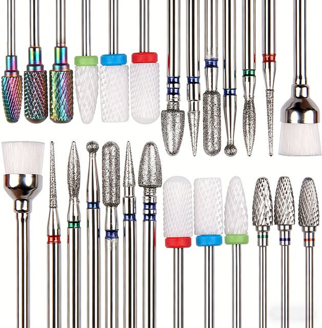 TFSCLOIN Nagelbohrer-Set, 13-teilig, für Maniküre und Pediküre, Unisex - Bild 1