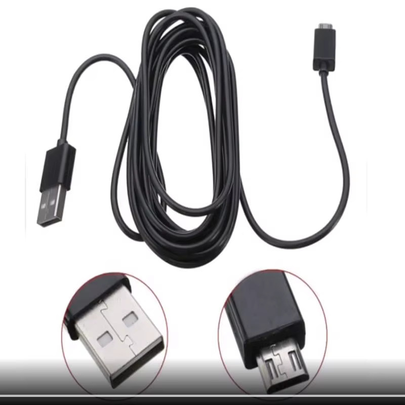 NVPONE USB-A Ladekabel für PS4 und Xbox One Controller in Schwarz - Bild 3