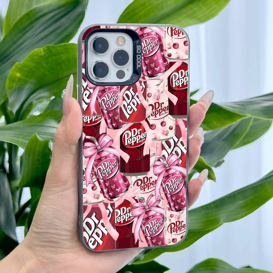 D-Dr P-PepperS Handyhülle für Apple iPhone 11 12 13 14 15 16 Pro Max Plus in Rot mit Schutz-Plattierung - Bild 3