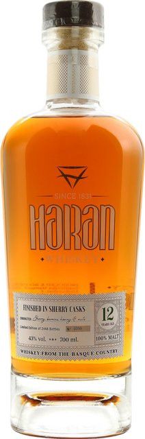 Haran Whisky, Spanien, 12 Jahre Sherry Cask Finish, 43 % Vol., 0,7 l - Bild 1