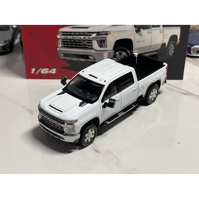 Masdi Chevrolet Soloder American Pickup Truck, Modellauto, 1:64, Metall, Weiß - Bild 2