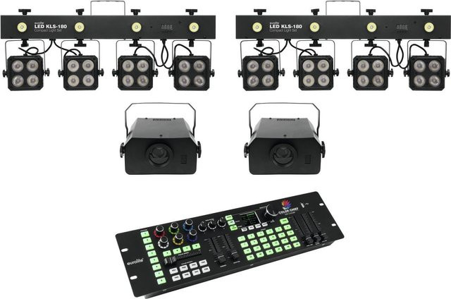 EUROLITE LED Set mit 2x KLS-180, 2x WF-40 und DMX Color Chief Controller in Schwarz - Bild 1