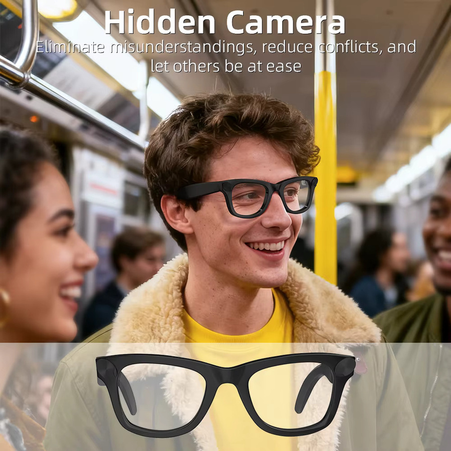 HIBLOKS LED-Lichtblockierende Aufkleber für Ray-Ban Meta Wayfarer Skyler Headliner und Oakley Meta HSTN Smart Glasses in Schwarz - Bild 2