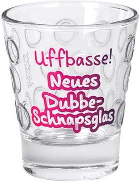 Böckling Dubbe Schnapsglas Uffbasse transparent 85 cl - Bild 1