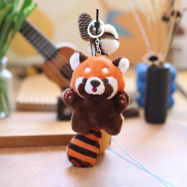 Wucifang Bags Schlüsselanhänger, Roter Panda, Kinder, Unisex, brown - Bild 1