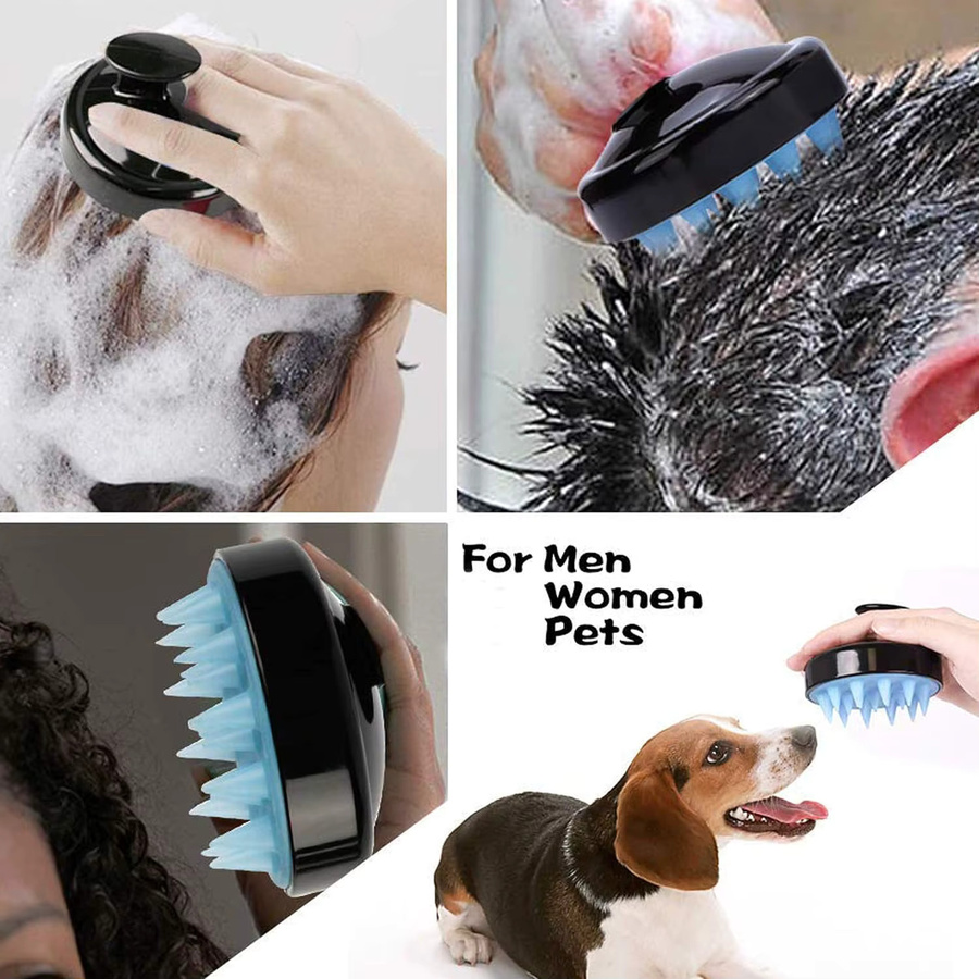 Silikon Kopfhautmassagebürste für Haar und Körper, Unisex - Bild 5