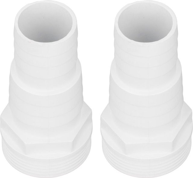 2 Stück Poolpumpenschlauch-Adapter mfySpace aus Kunststoff mit 1–1 2 Zoll Außengewinde für Poolfilter-Schläuche - Bild 1