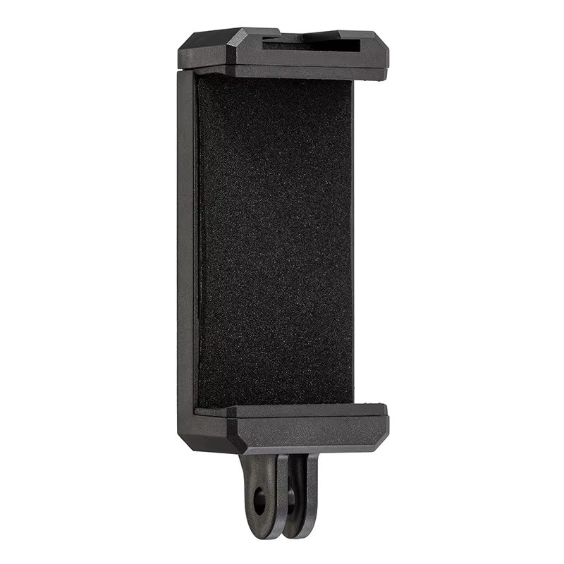 Smartphone Halter Clip in Schwarz als Kamera Zubehör Adapter für iPhone, Huawei und Samsung zur Nutzung mit Stativen und Selfie-Zubehör - Bild 3