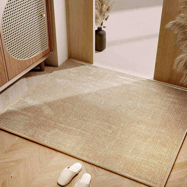 Rutschfeste Eingangsmatte Yiran Furniture im Wabi-Sabi Design, Beige, B/T: 90 x 60 cm - Bild 1