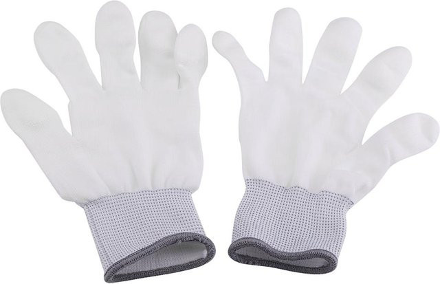 Antistatische Antirutsch-Handschuhe Crystal mit PU-Beschichtung in Weiß, Größe L - Bild 1