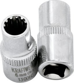 Kraftwerk 1/4 Zoll Combi-Stecknuss 5,5 mm in Silber - Bild 1