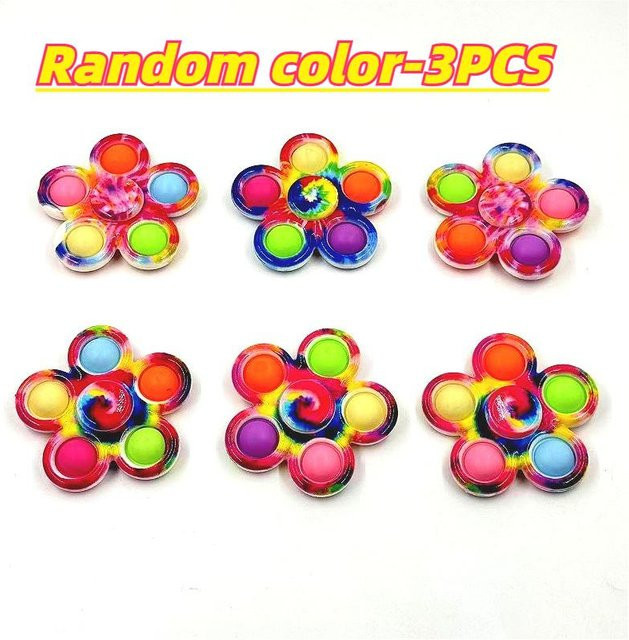 HefengCL Tie-Dye Blume Fidget Spinner, sensorisches Stressabbau Spielzeug - Bild 1