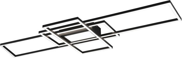 Trio LED-Deckenleuchte Irvine in Anthrazit, dimmbar mit Fernbedienung, Breite: 105 cm, Tiefe: 42 cm - Bild 1
