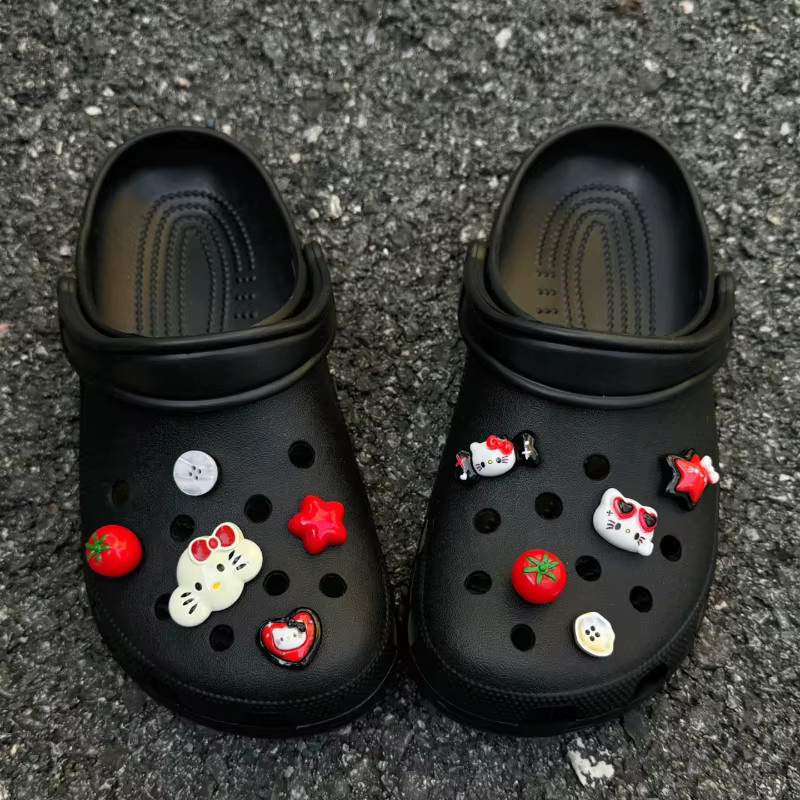 Mesuca Schuh-Charms, Rote Tomaten-Stern, Damen und Mädchen - Bild 3