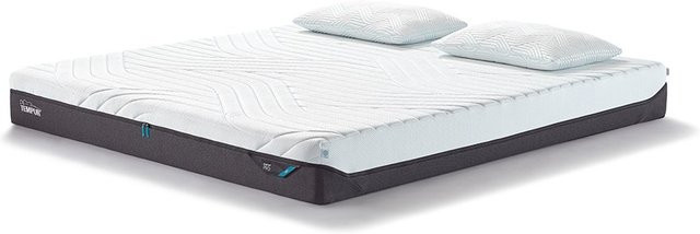 Tempur Pro CoolQuilt Matratze Soft in Weiß mit viskoelastischem Schaum und abnehmbarem Bezug H2 - Bild 1