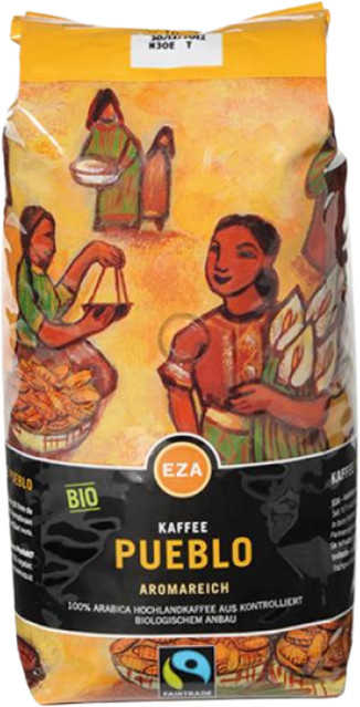 EZA Fairtrade Pueblo Aromareich, Bio-Kaffee, Ganze Bohne, 1 kg - Bild 1
