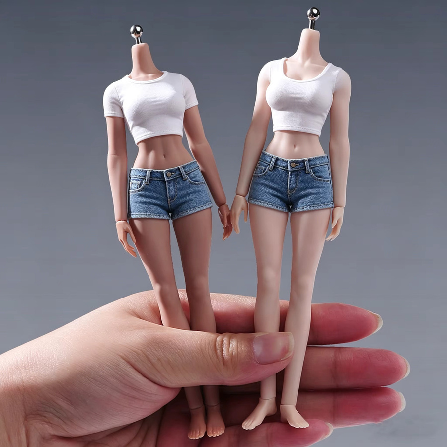 JIAOU DOLL Actionfigur, weiblicher Körper, Suntan, Maßstab 1:12 - Bild 3