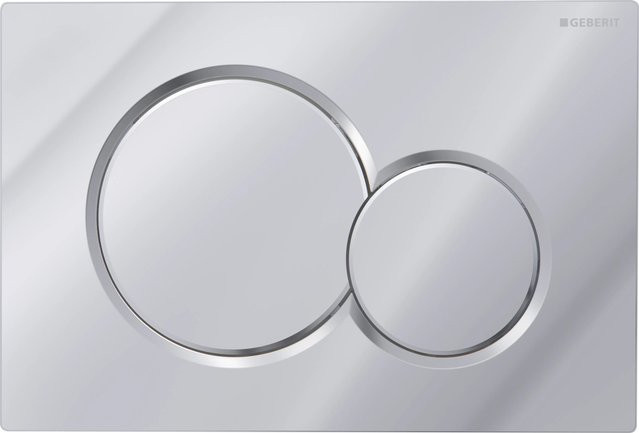 Geberit Betätigungsplatte Sigma 01 mit 2-Mengen-Spülung in Chrom Glänzend - Bild 1