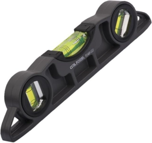 Professionelle Magnetwasserwaage aus Gusseisen in Schwarz, Länge: 22 cm - Bild 1