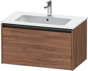 Duravit Waschtischunterschrank Ketho.2 in Nussbaum Natur mit 1 Auszug, wandhängend, B/T: 81 x 48 cm - Bild 1