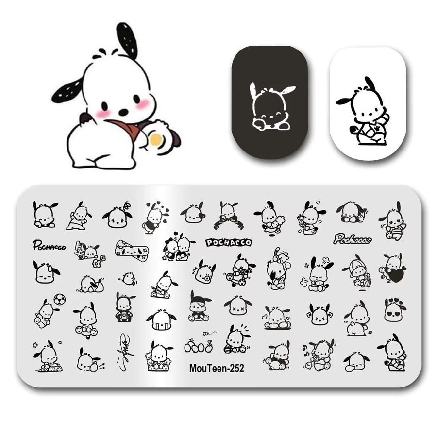 Sanrio Pochacco Hund Nagelstempel Set für Nail Art Maniküre - Bild 2