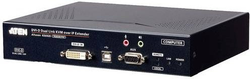 ATEN KE6920T 2K DVI-D Dual Link KVM Over IP Sender mit SFP, USB und Ethernet/LAN, Schwarz - Bild 1
