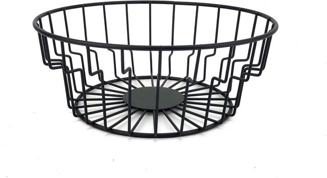 Mömax Obstschale Cage in Schwarz aus Metall mit Durchmesser: 24 cm - Bild 1
