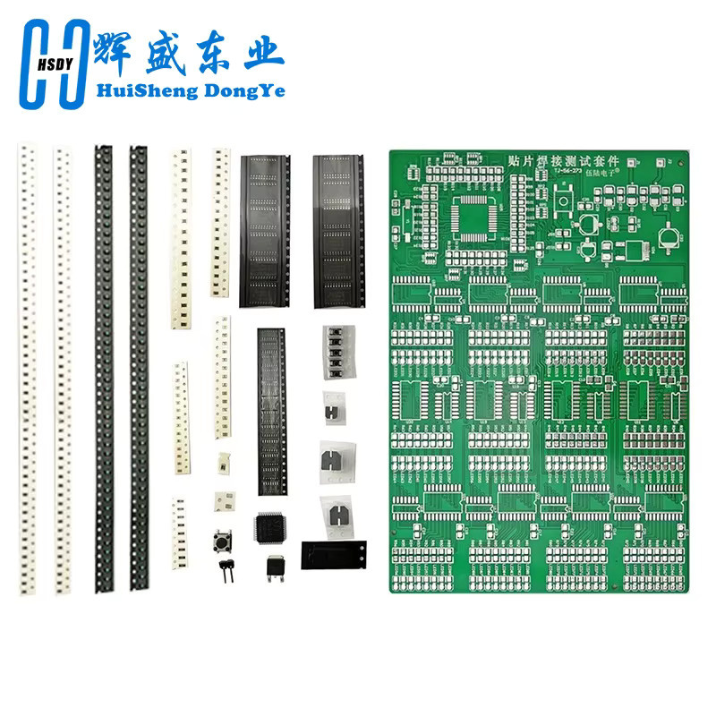 HUISHENGYUFA Lötprüfkit mit 300 SMD-Komponenten und grünem Übungsbrett für Leiterplatten - Bild 2