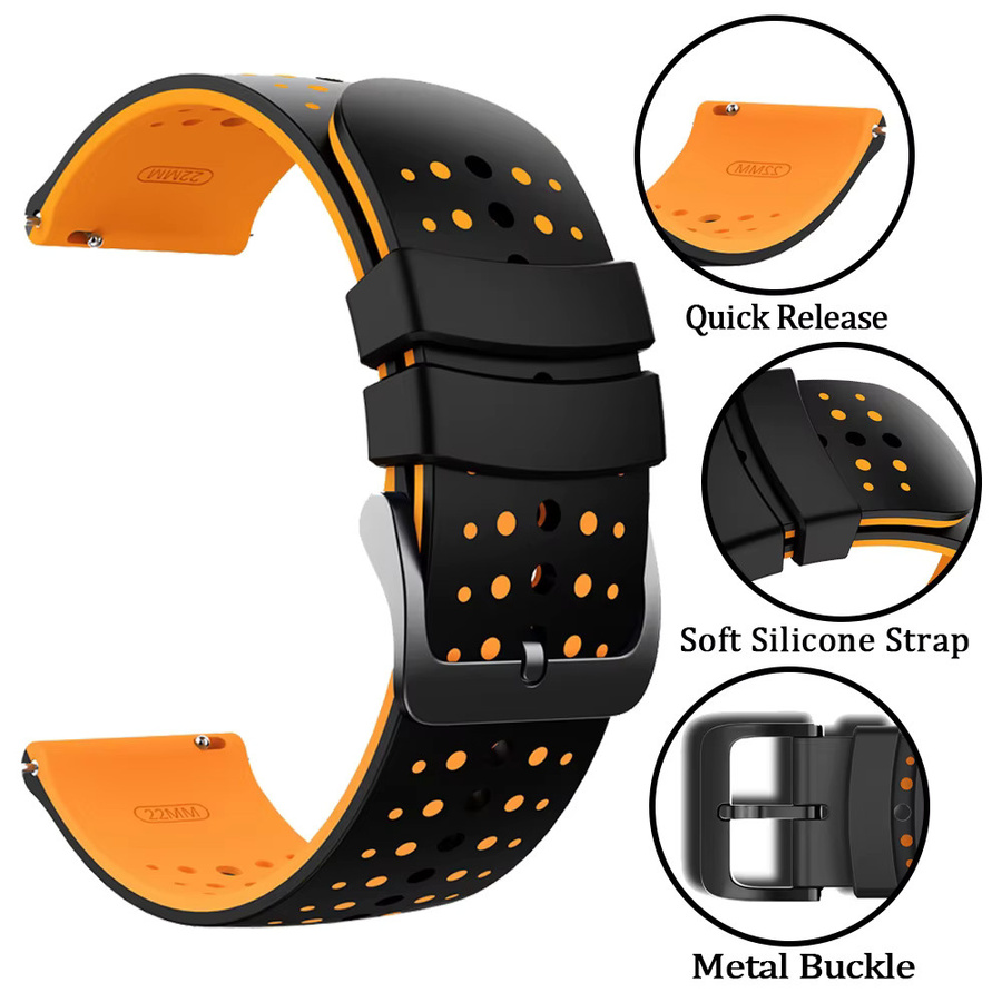 Cor Uhrenarmband Silikon, 22 mm, Unisex - Bild 4