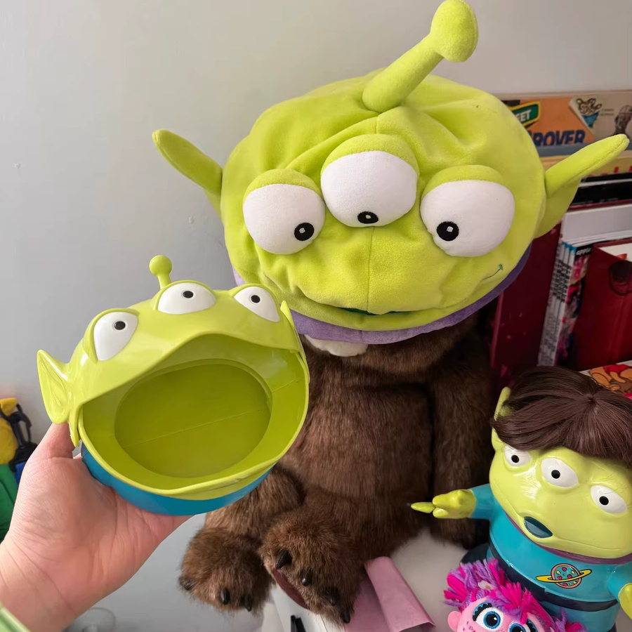 HEROCROSS Alien Aufbewahrungsbox Organizer in Grün für Desktop-Dekoration und Spielzeug-Sammlungen - Bild 3