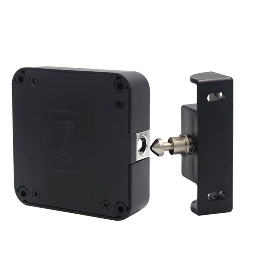 LUCKING DOOR RFID Smart Lock Schwarz, lochfreies unsichtbares Sensor-Induktionsschloss mit Tuya App Unterstützung für Möbel, Sauna, Schrank und Schließfach - Bild 7