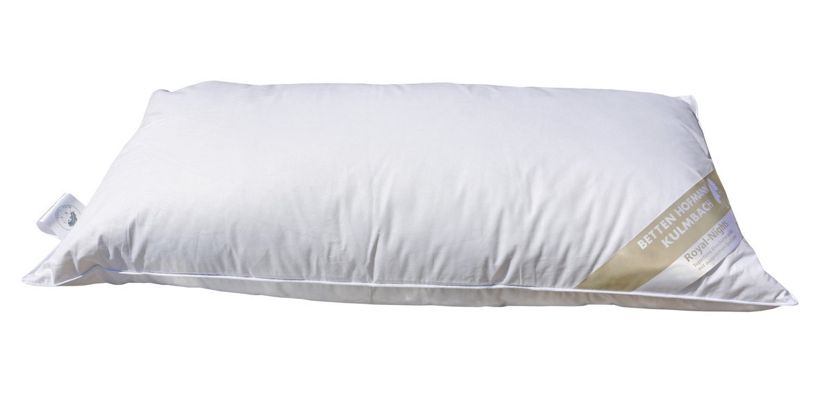 Betten Hofmann Premium 3-Kammer Daunenkissen, Farbe: Weiß, B/H: 80 x 40 cm - Bild 1