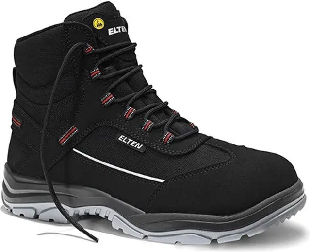 Elten Sicherheitsschnürstiefel Matthew Mid ESD S3 in Schwarz, Größe 38 - Bild 1