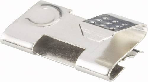Keystone Electronics 291 Doppelkontakt 2x Mignon AA CR2 CR123 Steckmontage in Silber B: 20,83 mm x H: 11,40 mm - Bild 1