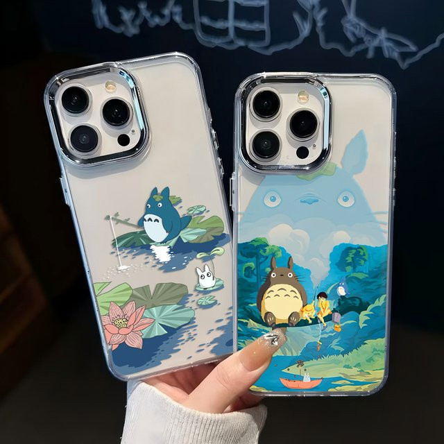 Niedliche Totoro Handyhülle für Xiaomi Redmi Note Serie Pro Plus 4G 5G Cover im Anime Design - Bild 1