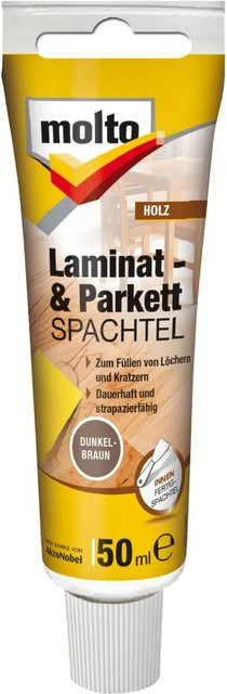 Molto Laminat- & Parkettspachtel aus Kunstharz in Dunkelbraun, 50 ml - Bild 1