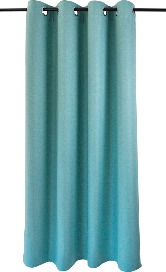 Heine Home Blackout Vorhang in Türkis aus 100% Polyester mit geräuschdämpfender Funktion und Ösen - Bild 2