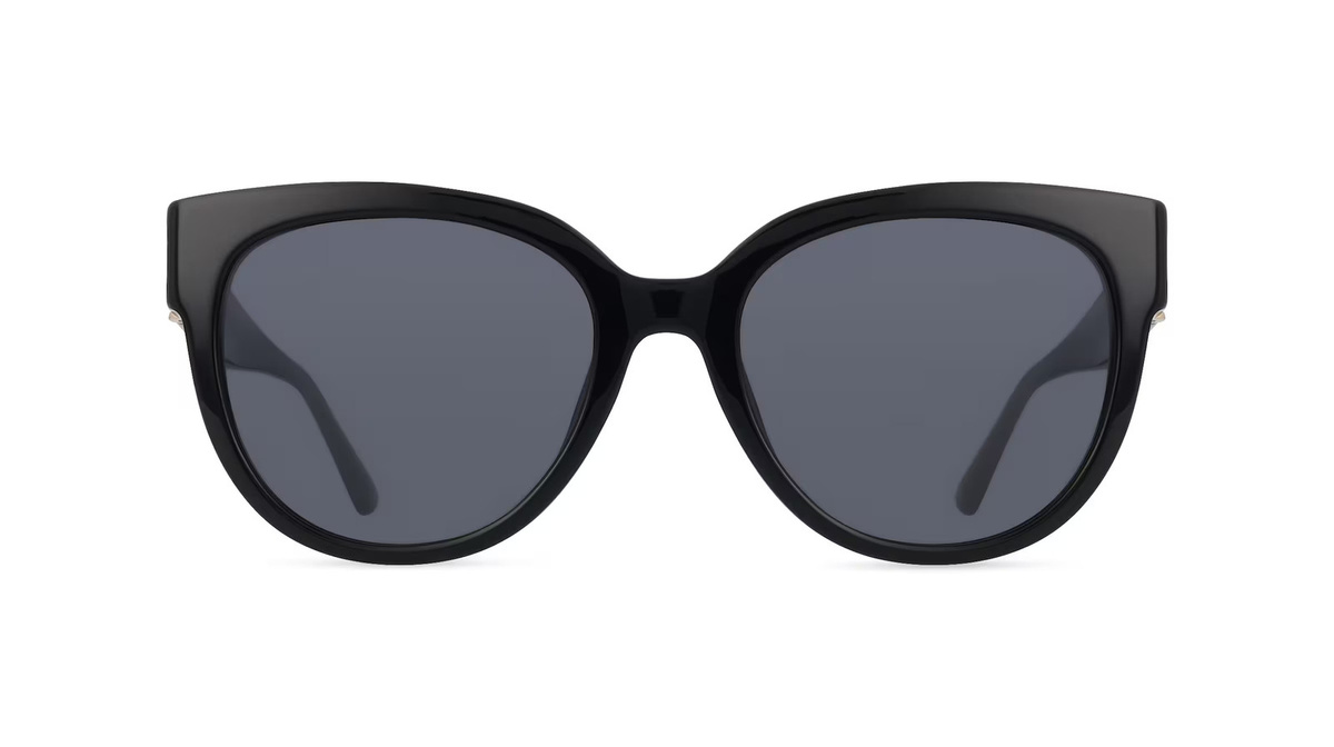 Nina Ricci NRISNR261 Sonnenbrille Butterfly, Vollrand, Kunststoff, Unisex, schwarz, grau - Bild 1