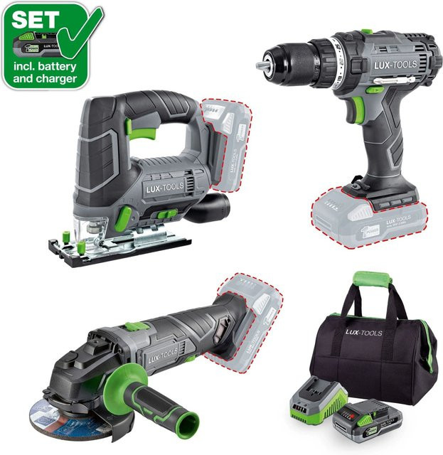 LUX-TOOLS Akku-Maschinen-Set 3-in-1 PowerSystem - Bild 1