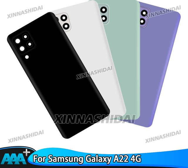 Samsung Galaxy A22 4G Ersatzgehäuse inklusive Batterieabdeckung und Mittelrahmen in Schwarz - Bild 1
