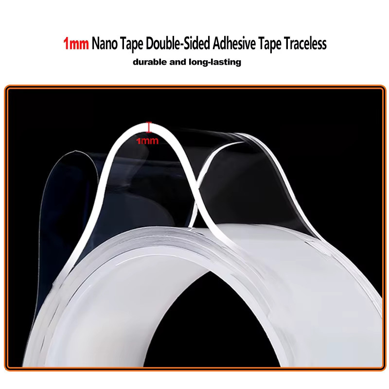 Transparentes Nano doppelseitiges Acryl-Klebeband, wasserfest und spurlos, Breite: 20,0 cm, Tiefe: 5,0 cm - Bild 2
