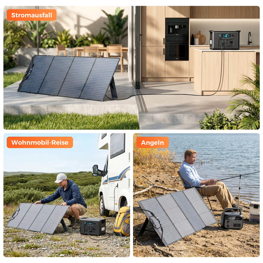 CTOLITY Faltbares ETFE Solarpanel Tragbares Solarladegerät für Solargenerator Camping Wohnmobil und Autarkes Leben - Bild 3