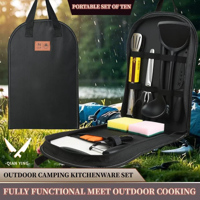 Professionelles 10-teiliges Grill-Set für Camping und Outdoor-Aktivitäten - Bild 1