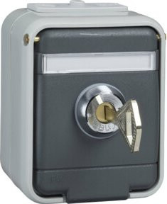Schneider Electric AP-Aufputz-Steckdose in Lichtgrau mit IP44-Schutzart - Bild 1